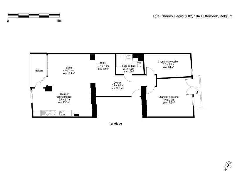 Apartment In Brussels, Degroux By Homenhancement Sa 0*, 브뤼셀